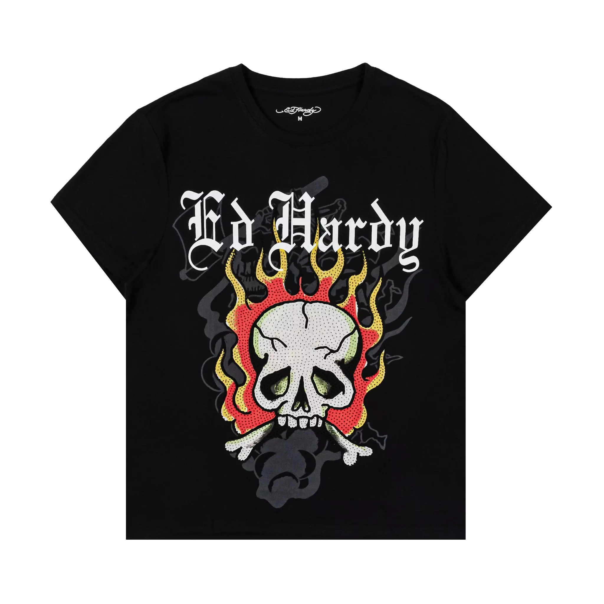 Ed Hardy Men's Graphic Skull Cotton Tee - Black